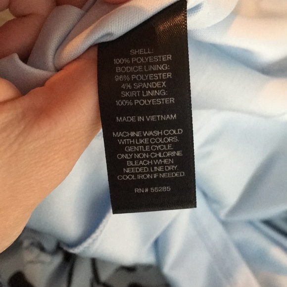 Express floral strapless dress - Picture 5 of 6